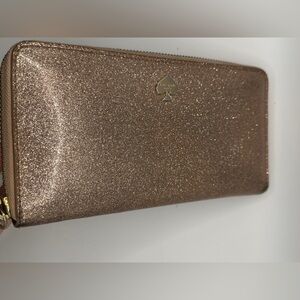 Kate Spade Sparkling Rose Gold Wallet